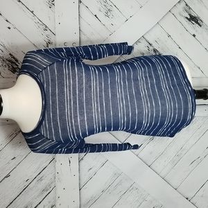 Tina Stephens Sheer Striped Top